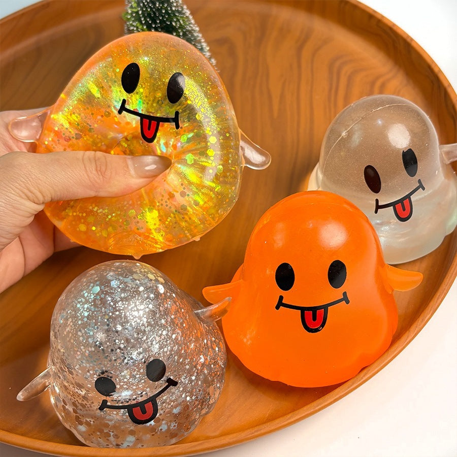 Halloween Ghost Squishy – Slow Rebound Stress Toy | Spooky Cute Squeeze Fun