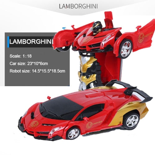 Car Transformation Robots Sports Vehicle Model Robots Toys Cool Deformation Car Kids Toys Gifts For Boys