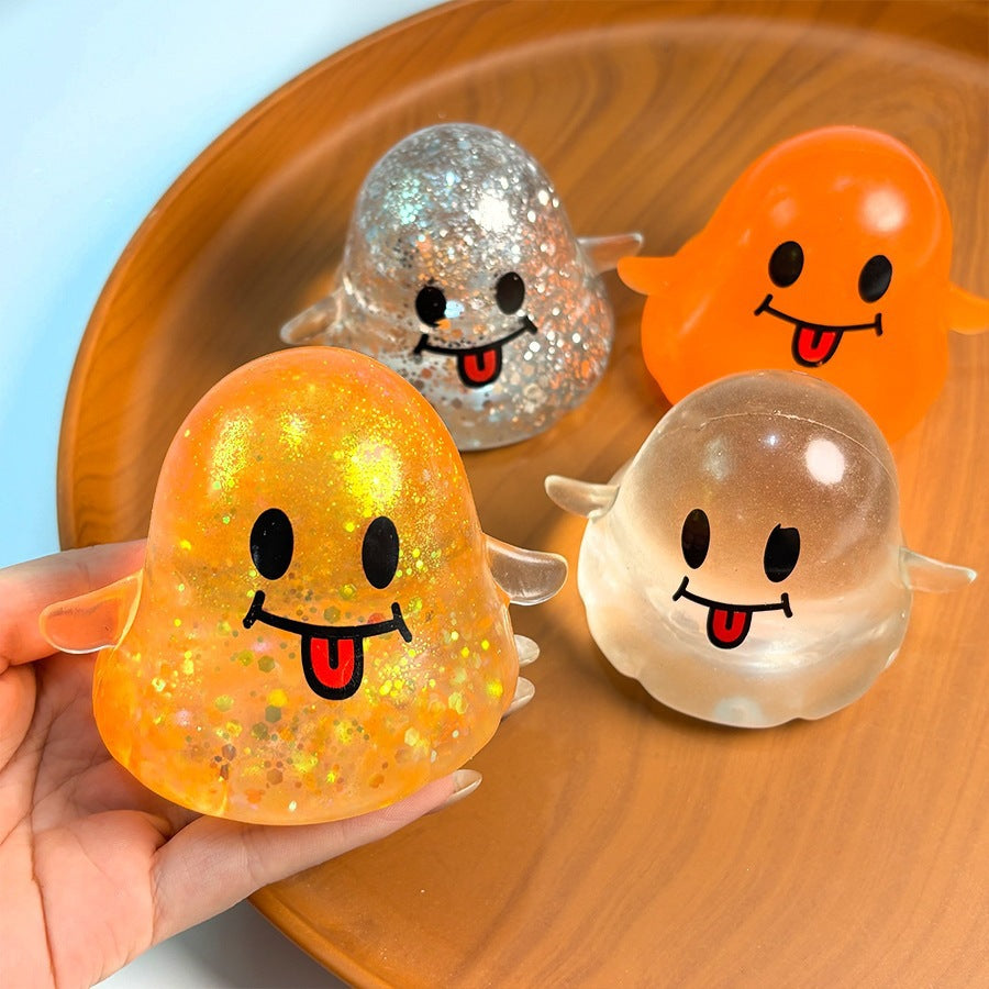 Halloween Ghost Squishy – Slow Rebound Stress Toy | Spooky Cute Squeeze Fun