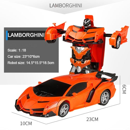 Car Transformation Robots Sports Vehicle Model Robots Toys Cool Deformation Car Kids Toys Gifts For Boys