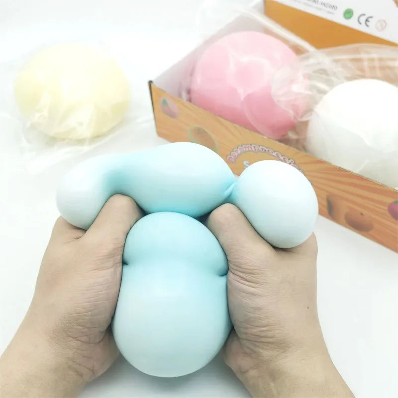 10Cm Mochi Taba Squshy Extra Large Giant Fluid Cheese Ball Slow Rebound Stress Ball Adult Stress Relief Kids Festival Paty Gift