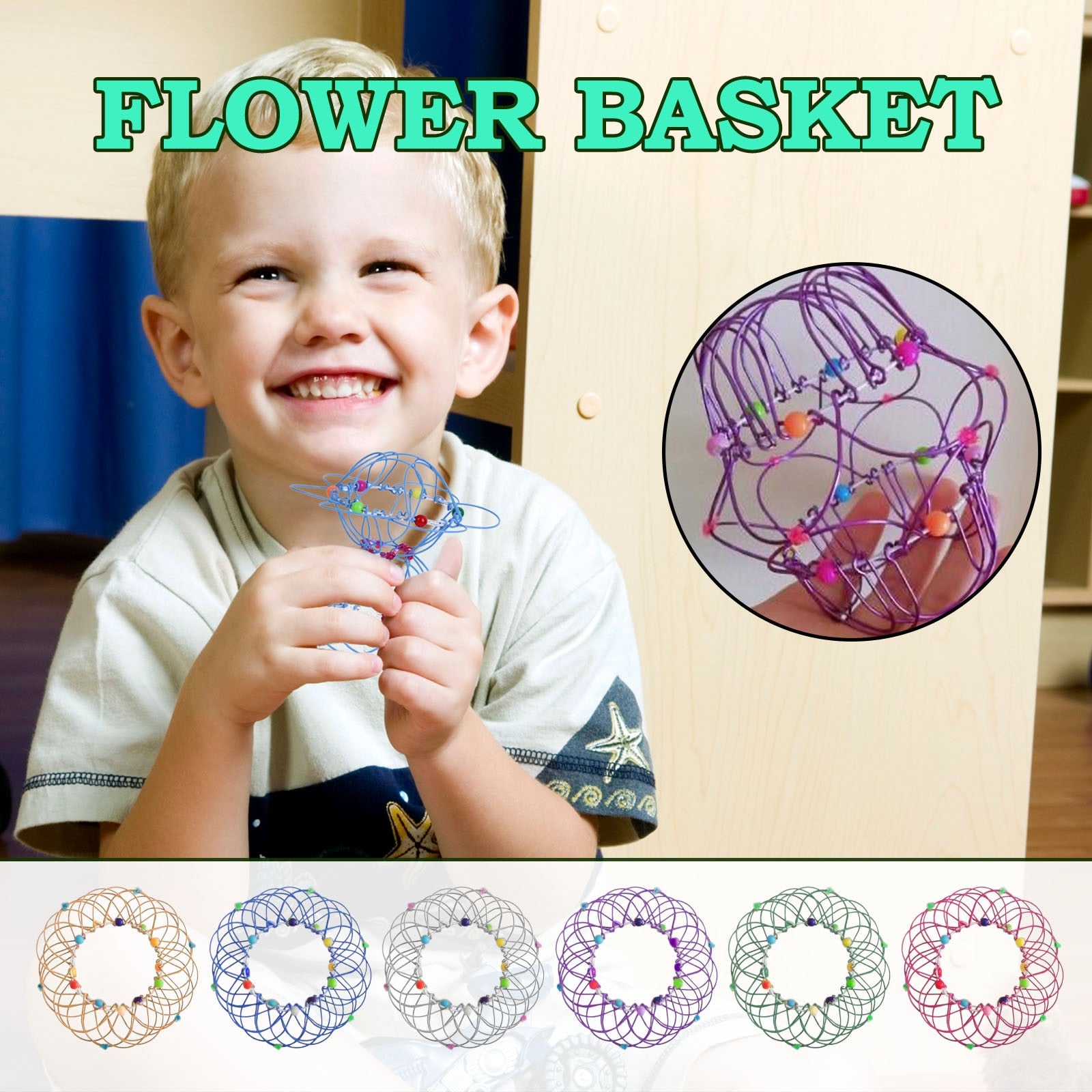 Fidget Toys Popit Make Magic Steel Iron Ring Decompression Flexible Basket Soft Magical Toys Anti Stress Kids Gifts Juguetes