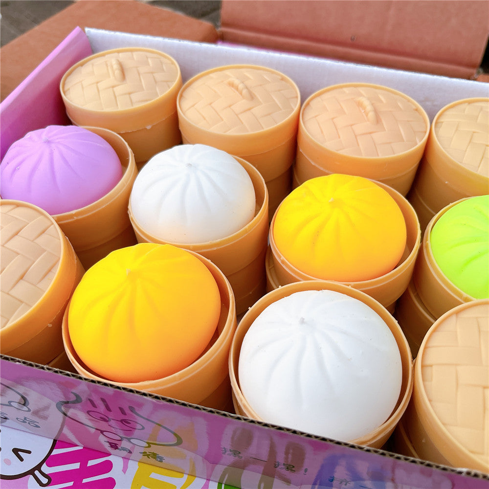 Steamed Bun Squishy – Slow Rise Stress Ball | Super Satisfying Squeeze Toy