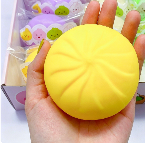 Steamed Bun Squishy – Slow Rise Stress Ball | Super Satisfying Squeeze Toy