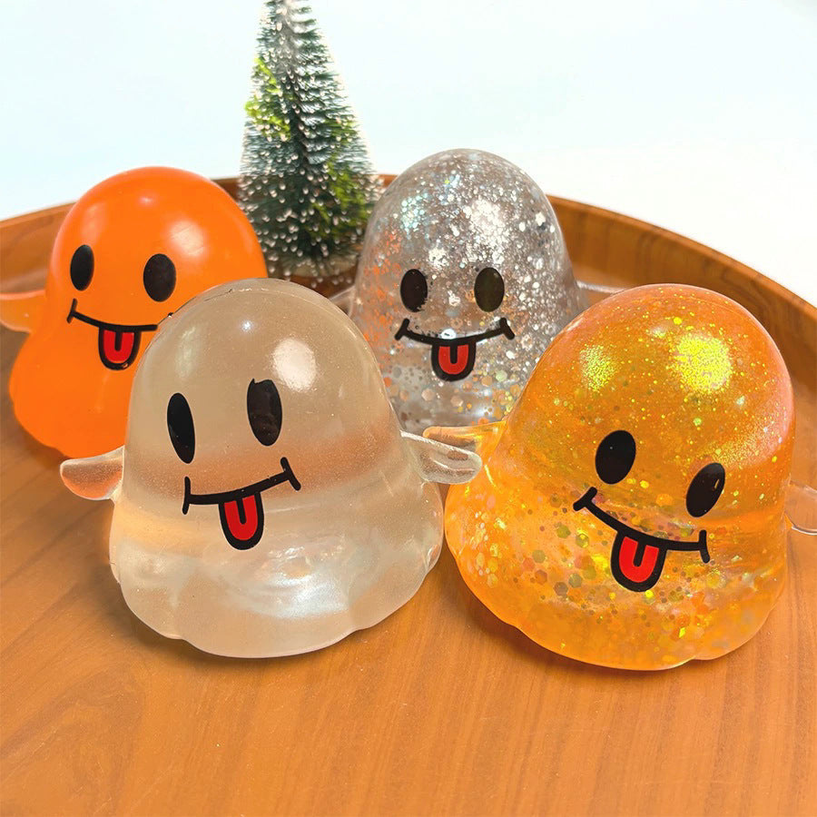 Halloween Ghost Squishy – Slow Rebound Stress Toy | Spooky Cute Squeeze Fun