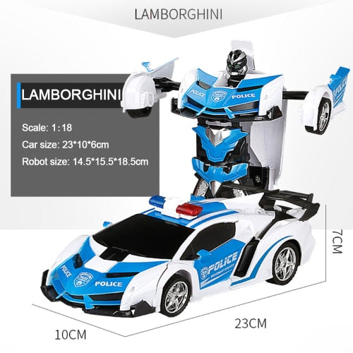 Car Transformation Robots Sports Vehicle Model Robots Toys Cool Deformation Car Kids Toys Gifts For Boys