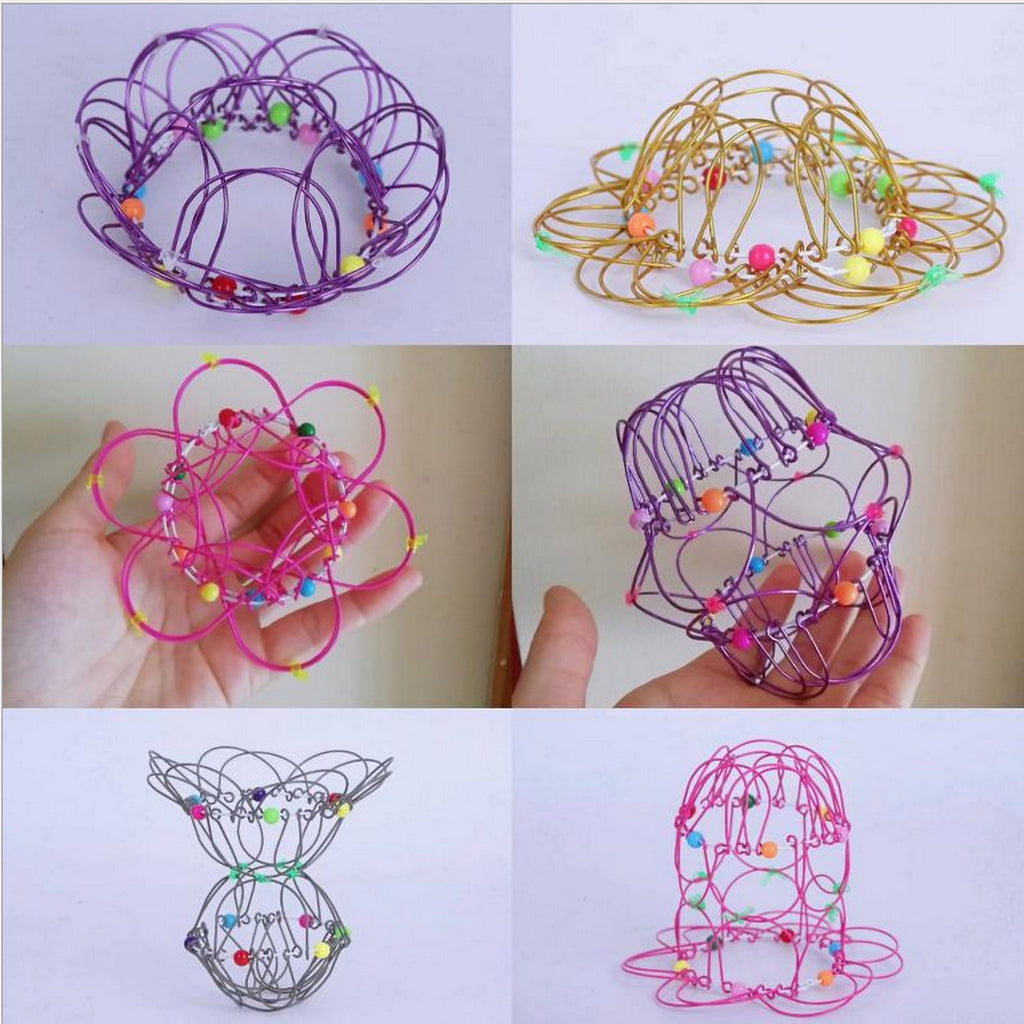 Fidget Toys Popit Make Magic Steel Iron Ring Decompression Flexible Basket Soft Magical Toys Anti Stress Kids Gifts Juguetes