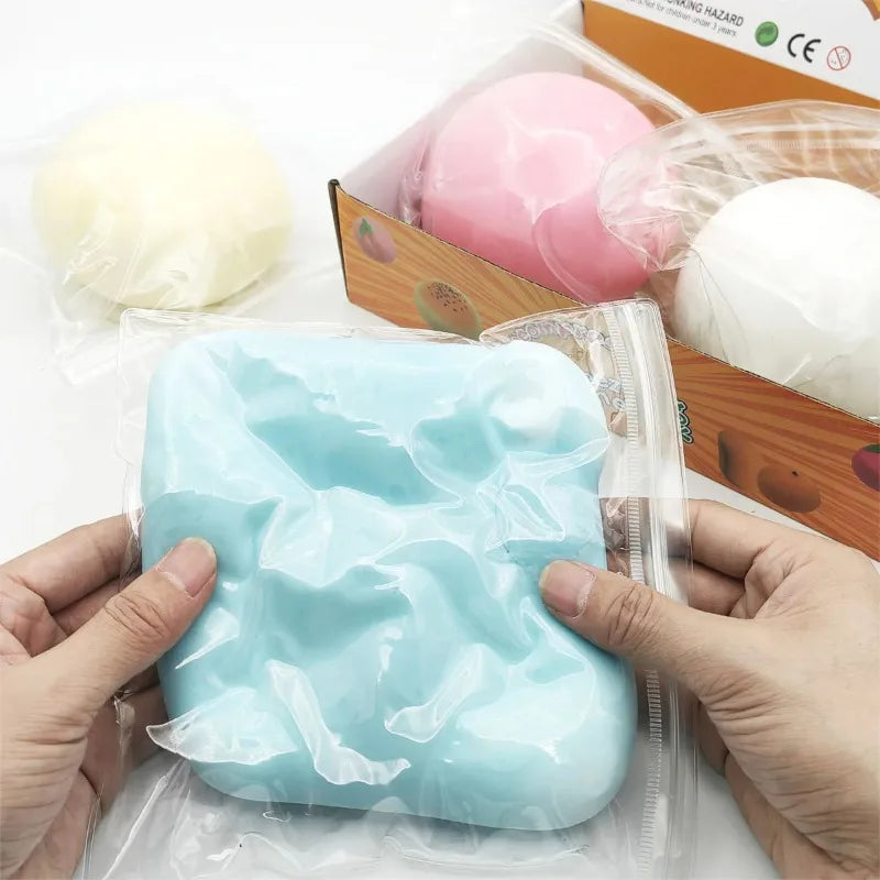 10Cm Mochi Taba Squshy Extra Large Giant Fluid Cheese Ball Slow Rebound Stress Ball Adult Stress Relief Kids Festival Paty Gift