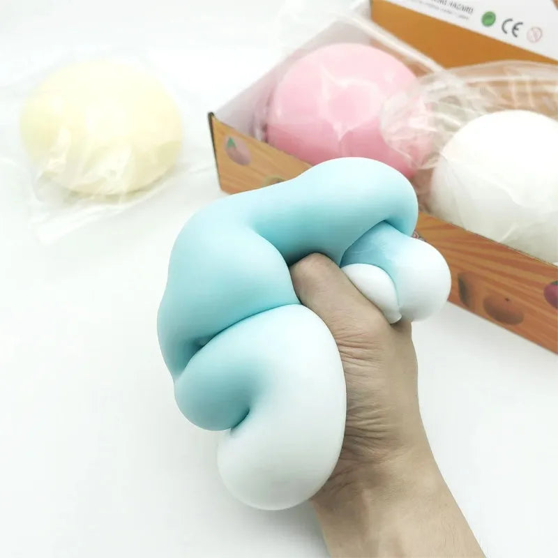 10Cm Mochi Taba Squshy Extra Large Giant Fluid Cheese Ball Slow Rebound Stress Ball Adult Stress Relief Kids Festival Paty Gift