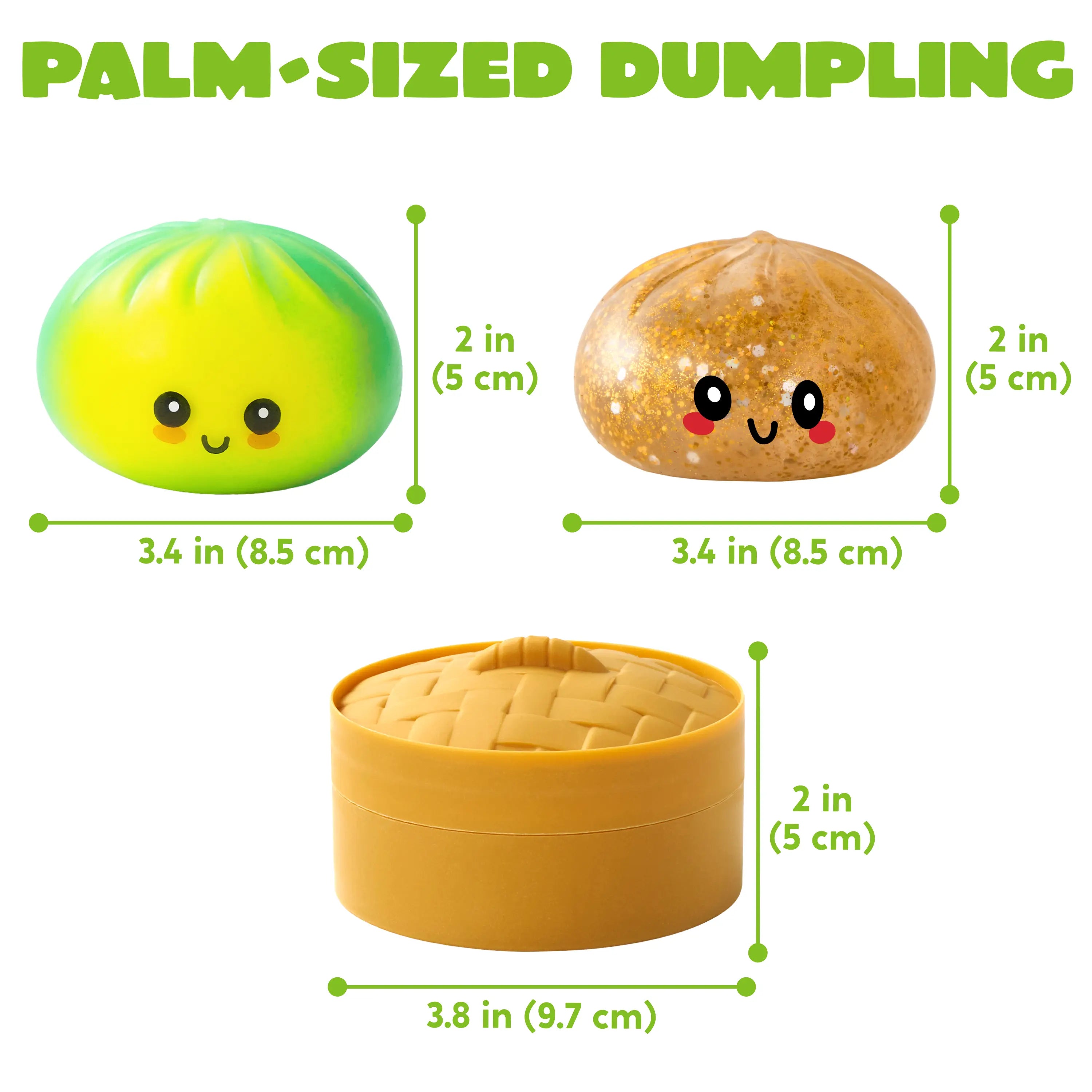 JOYIN 1Pcs Dumpling Mystery Box Quick Rebound,Full of Surprises,Not ALL Glitter, Random Styles Surprise, Colorful Soft Squeeze Stress Balls Fidget Sensory Toy, Decompression Gift for Kids Adults Toy, Soft Sensory Squeeze Toy